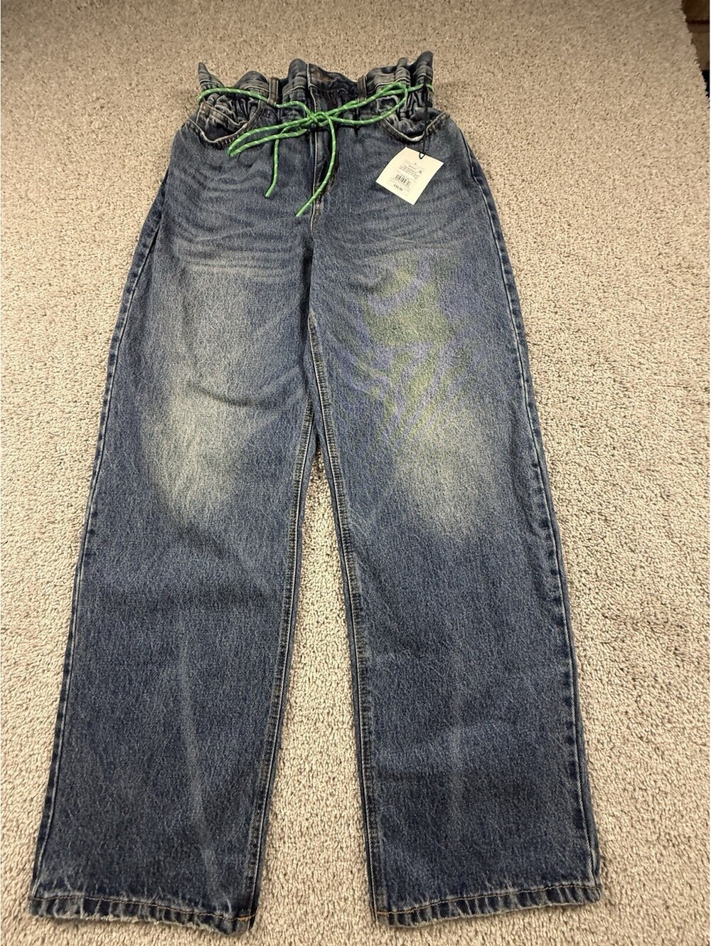 NWT KBB By Hahlana Highest Rise Barrel Jeans Size 4